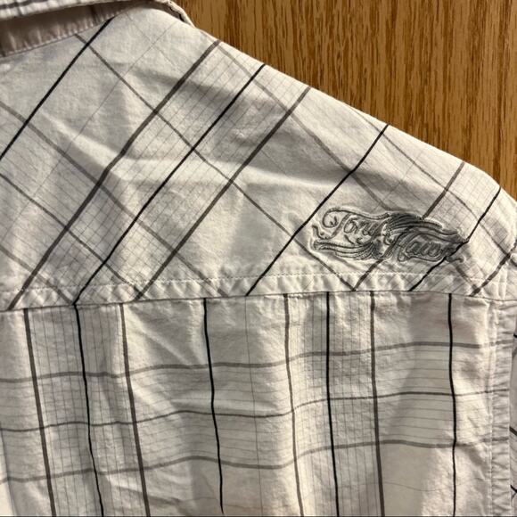 Tony Hawk Men’s Short Sleeve Button Down Shirt w/ Snap Buttons Size Medium - Picture 6 of 8